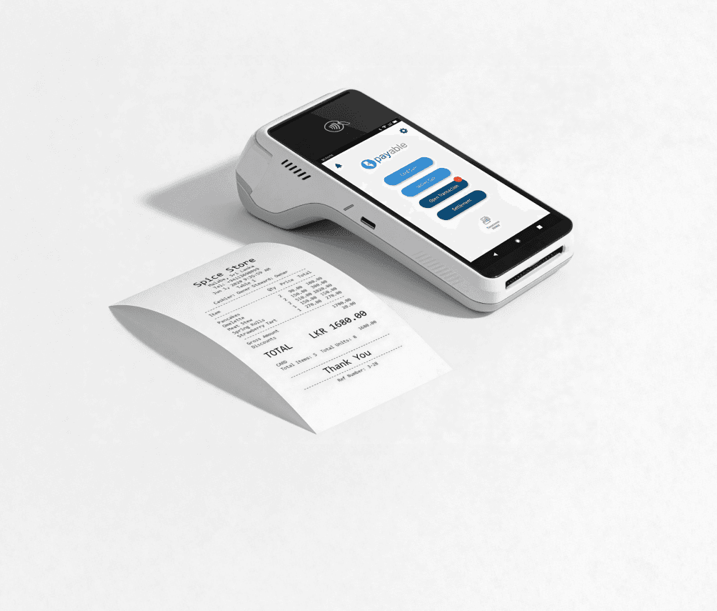Payable PRO device with thermal printing