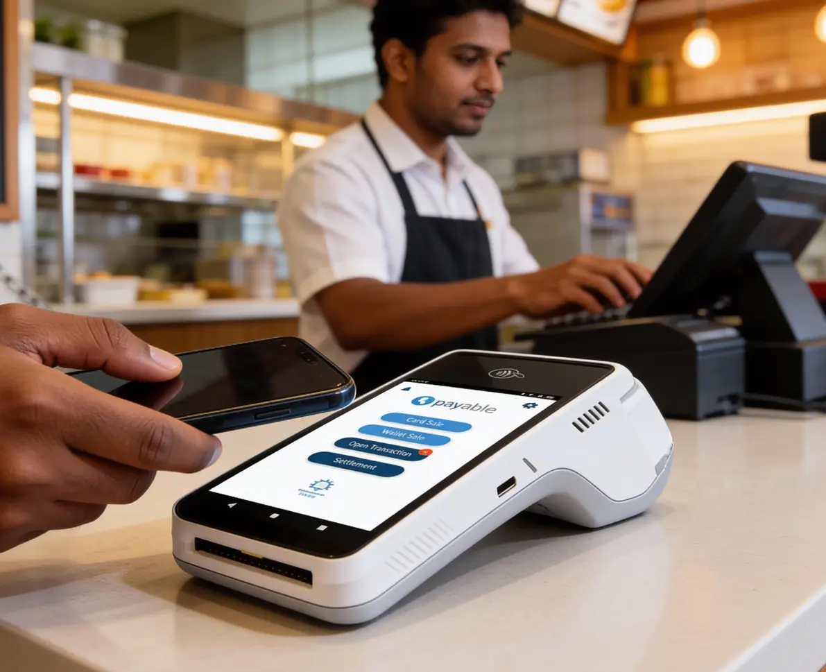 Restaurant using Payable PRO POS system
